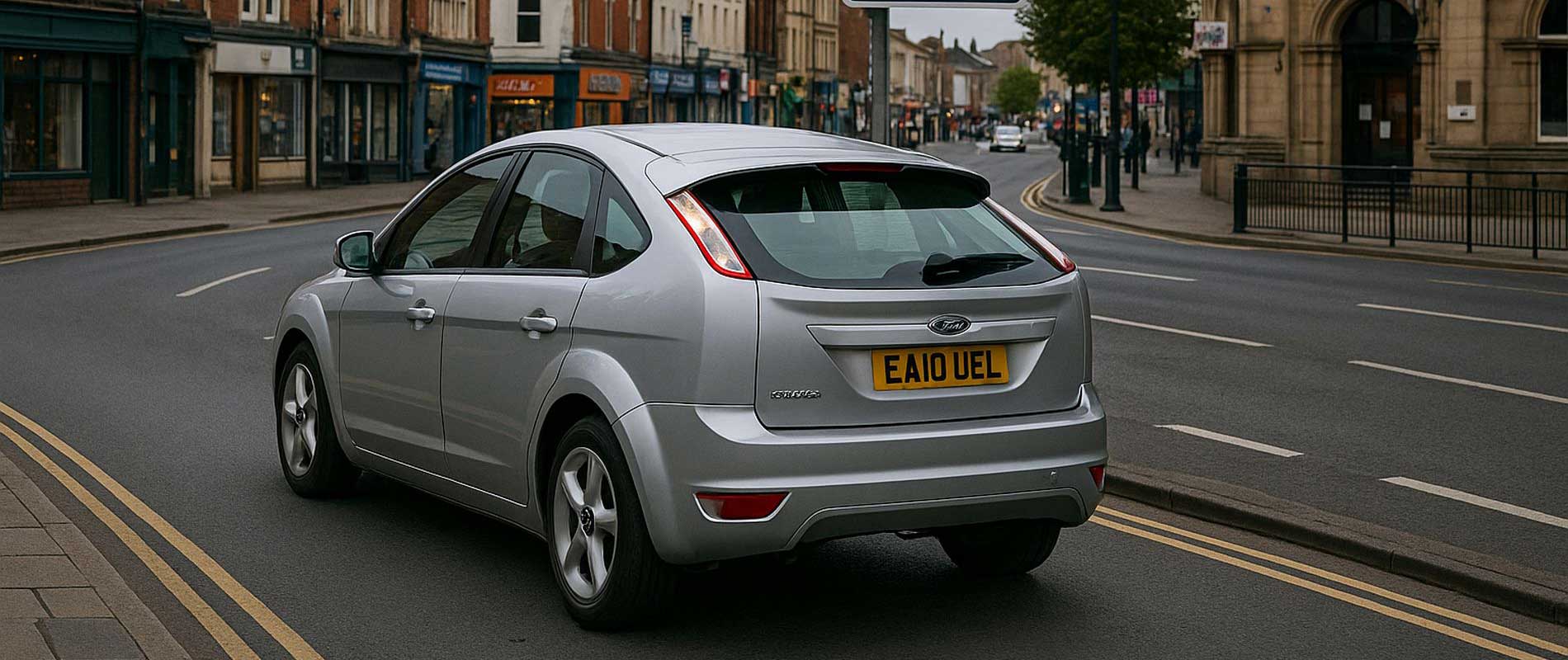 Vehicles on a wet road after rainfall in mansfield